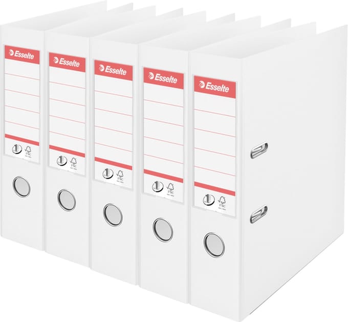 Ordner Esselte No 1 Power PP 75 mm wit - 4x 5 stuks