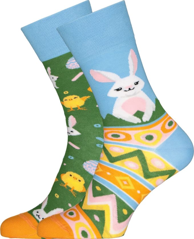 Many Mornings unisex sokken Easter Bunny - Unisex - Maat: 43 - 46