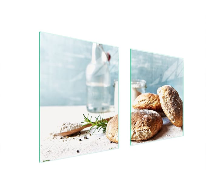 TMK ArtDeko - Serie Paneel - Snijplank Glas - 85x52 cm - Chleb