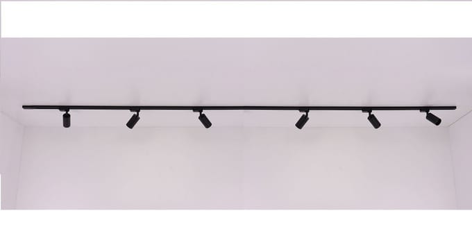 Railverlichting complete set 4 meter 6 spots - mat zwart - 6 x GU10 - SMART geschikt