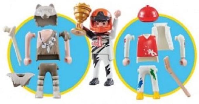 Playmobil Multi Play holbewoner coureur schilder (folieverpakking) - 9854