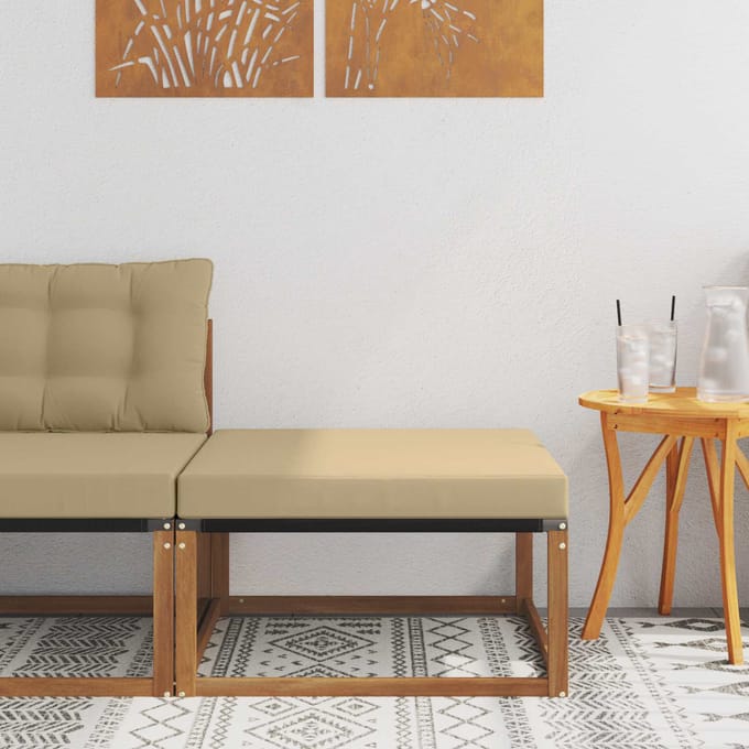 vidaXL - Outdoor - Hocker - Massief - Acacia - Hout - Naturel