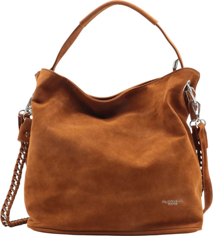 Flora&Co - Handtas - Suede look - camel