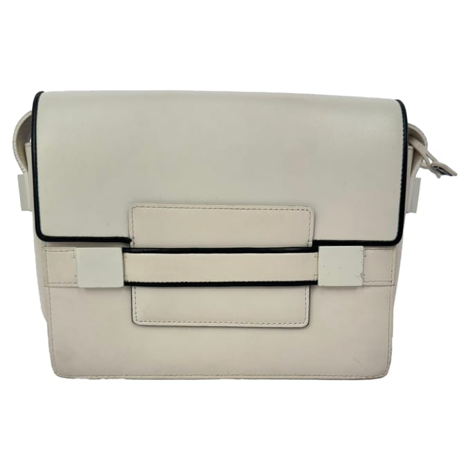 Delvaux Madame PM Crossbodytas in wit leer