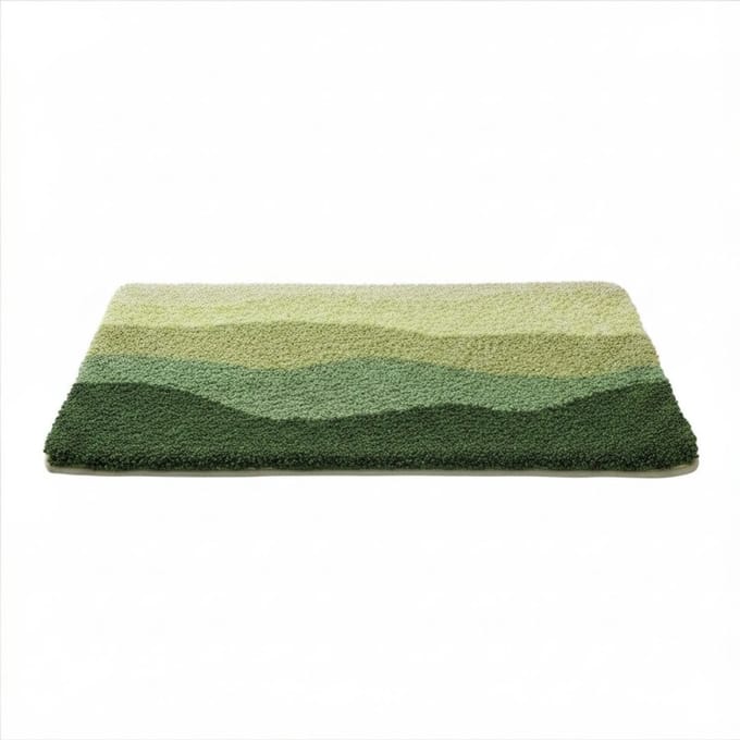 KAD® Badmat Antislip - Badmat - Douchemat - Groen - 60cm x 40cm x 2cm