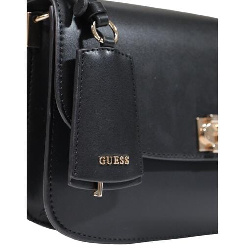 GUESS schoudertas handtas Audrey Convertible Xbody Flap Black zwart