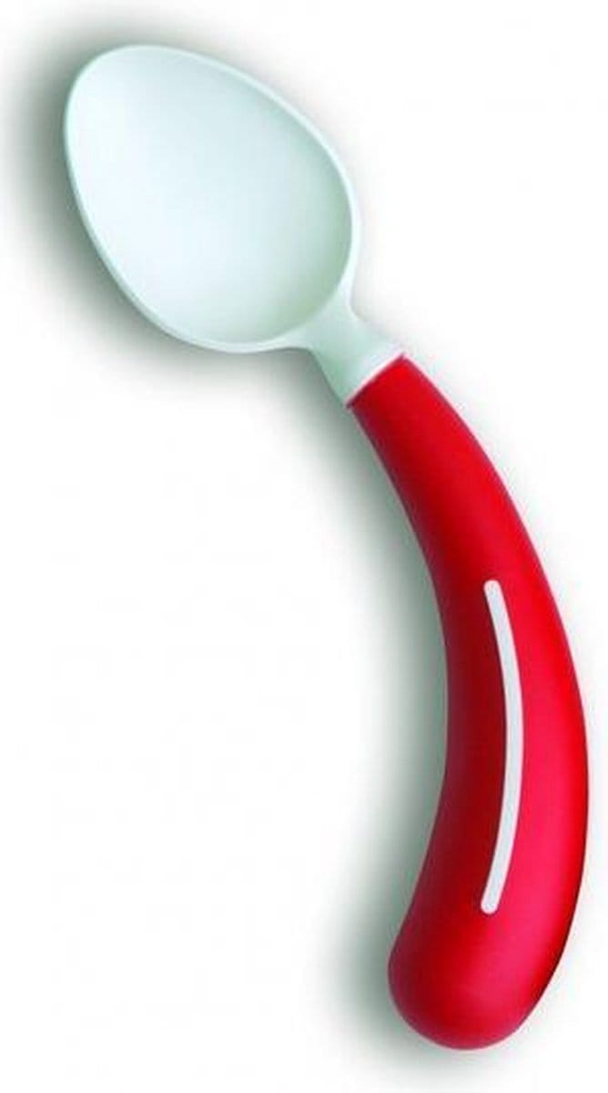 Henro-Grip® Bestek - lepel rechtshandig rood - Henro-Grip