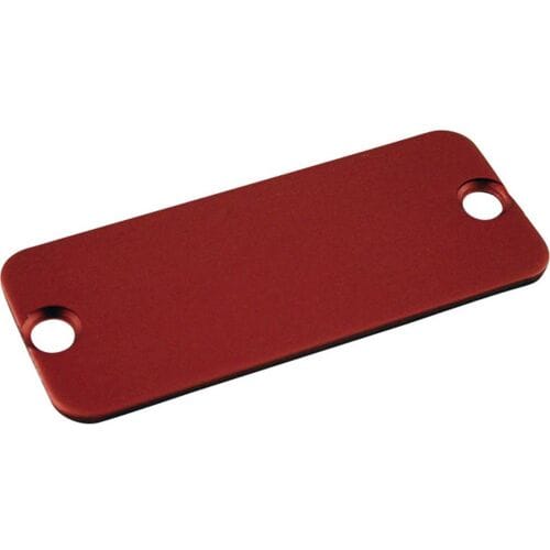 Hammond Electronics 1455DALRD-10 1455DALRD-10 End plate (l x b) 45 mm x 25 mm Aluminium Rood 10 stuk(s)