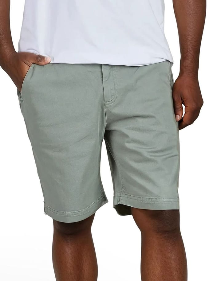 riverso Heren Short RIVConnor regular/straight Groen L Volwassenen Stretch zomershort