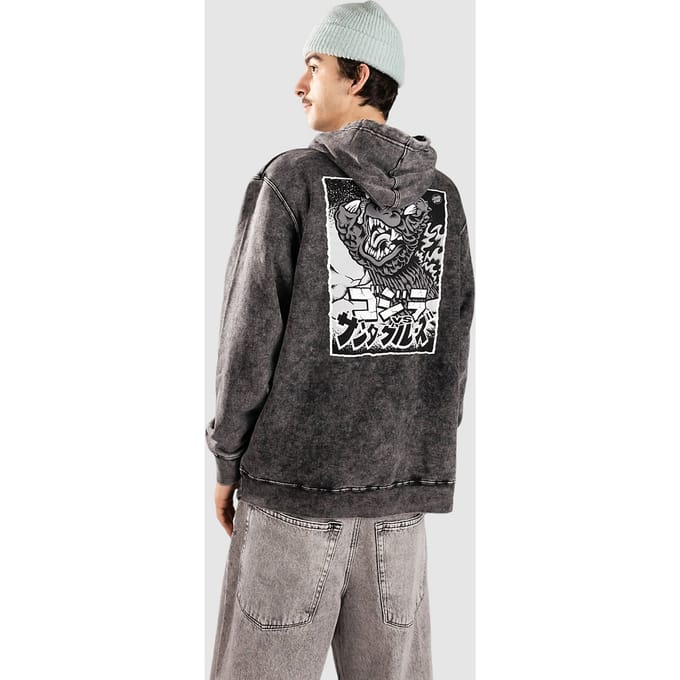 Santa Cruz X Godzilla Hand Hoodie zwart