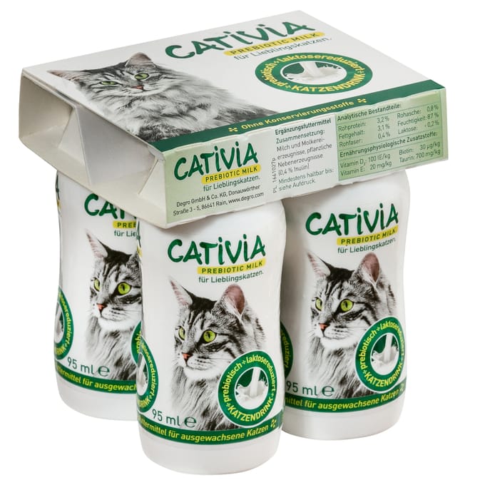 4x95ml Cativia kattenmelk