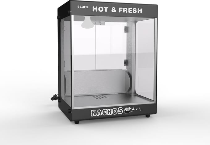 SARO Nacho Warmer BORA Warme Nacho Display 30L met LED-verlichting Voor Snackbars & Horeca
