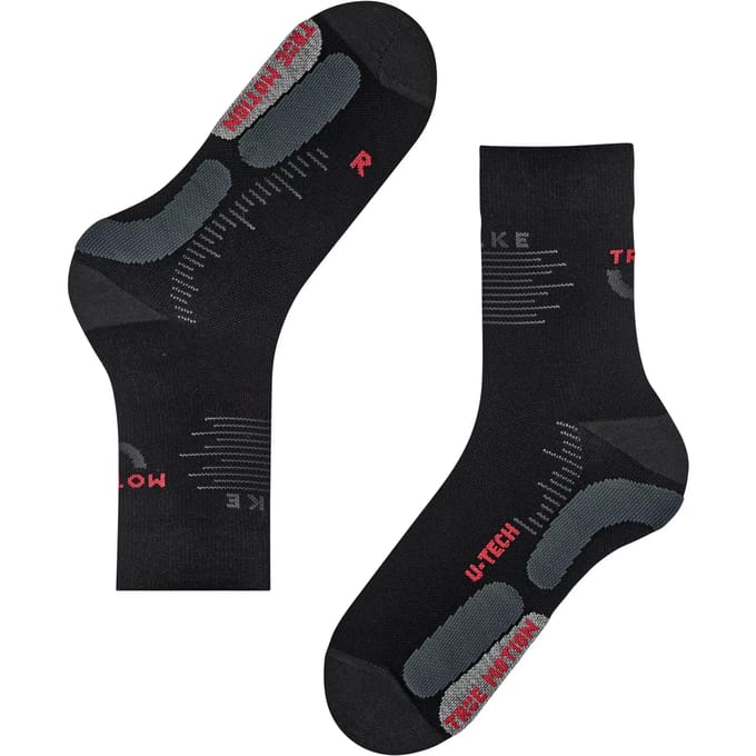 FALKE RU True Motion anti-blaar lyocel functioneel materiaal hardloopsokken heren zwart - maat 42-43