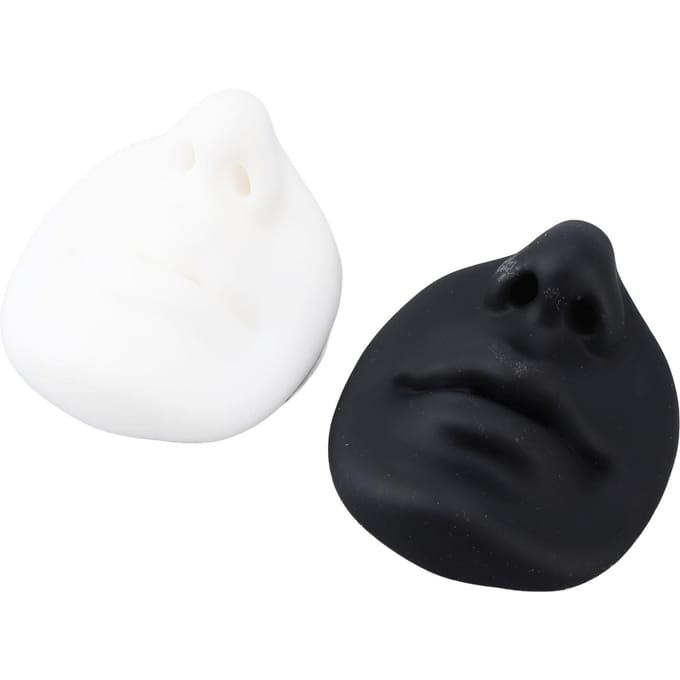 2PCS Tatouage Lèvre Piercing Semi Permanent Doux Tatouage Pratique Lèvre pour Maquillage Noir Blanc black