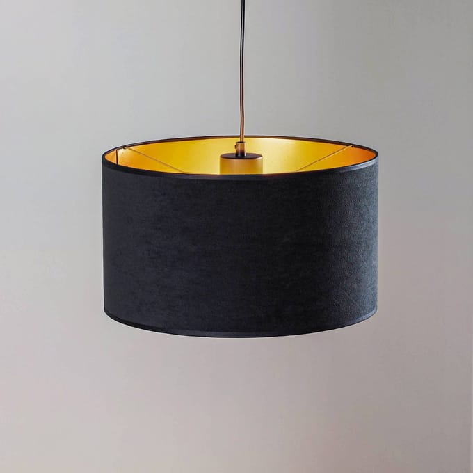 Emibig Middelfart hanglamp zwarte rond E27 - Perfect voor een strak interieur