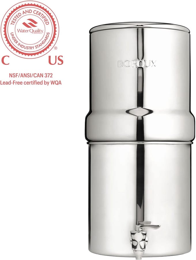 BOROUX Legacy™ Compact waterfilter - 6,8 liter - RVS