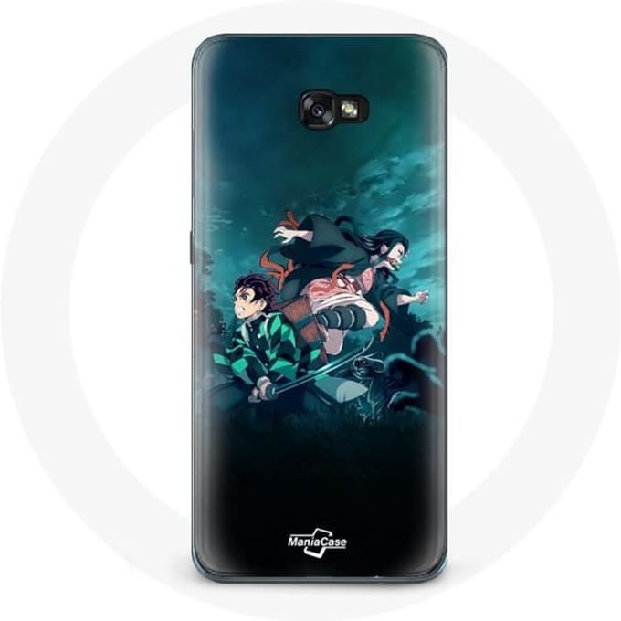 Case voor Samsung Galaxy A3 2017 Demon Slayer Manga Tanjiro en Nezuko