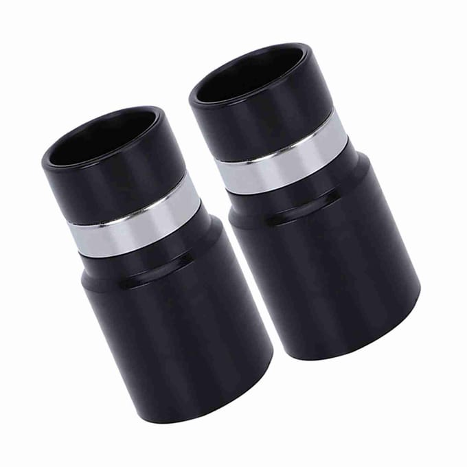 2 STUKS Stofzuigeraccessoires Slangconnector Wandkoppeling met Binnendiameter 32 mm Slang gray