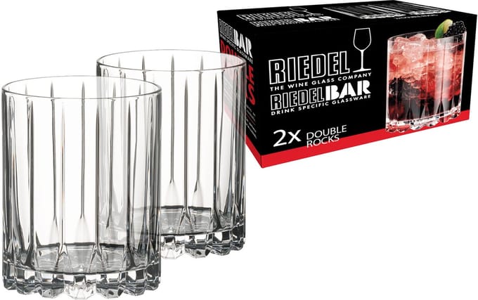 Riedel Whiskey Glazen Double Rocks - 370 ml - 2 stuks