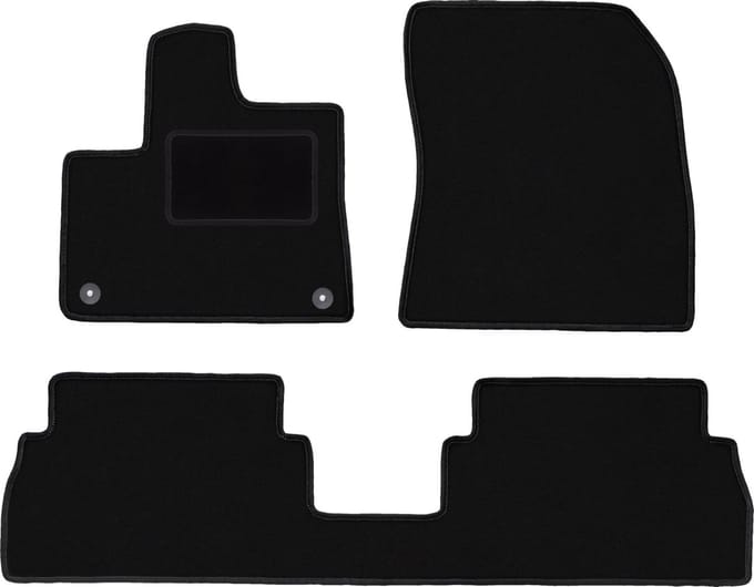 Zwarte veloursmatten voor: Opel Combo E combivan (2018-)