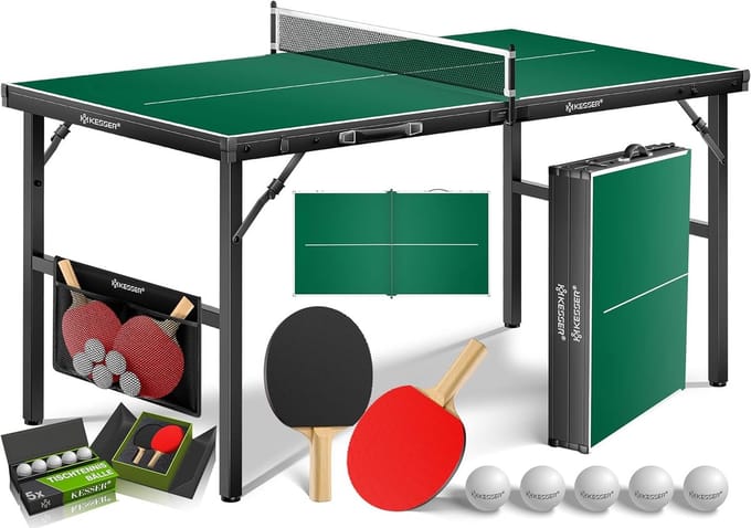Mini Tafeltennistafel Outdoor & Indoor Inklapbaar - Compleet Set met Accessoires