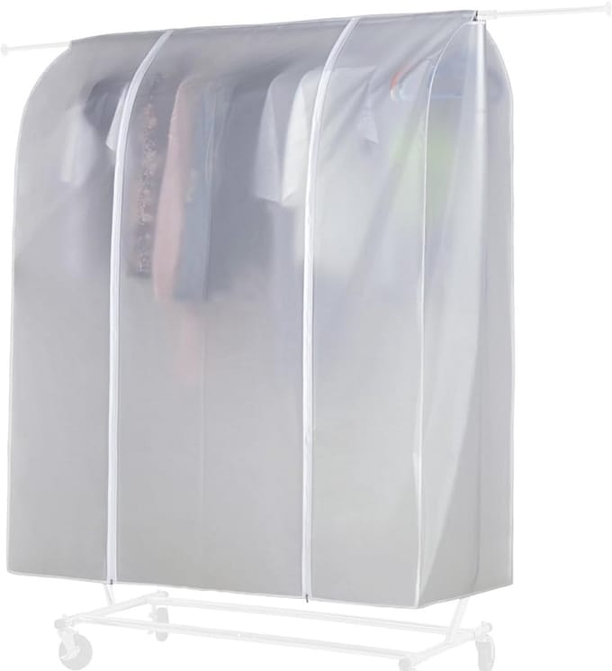 Stofbescherming voor Kleerhangers met Ritssluiting - 150 x 133 x 55 cm