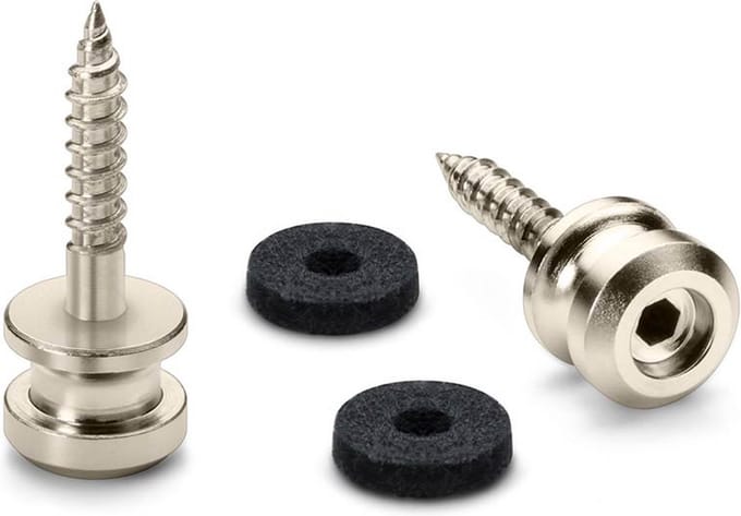 Schaller S-Locks Strap Button Set M - 22mm, Nikkel