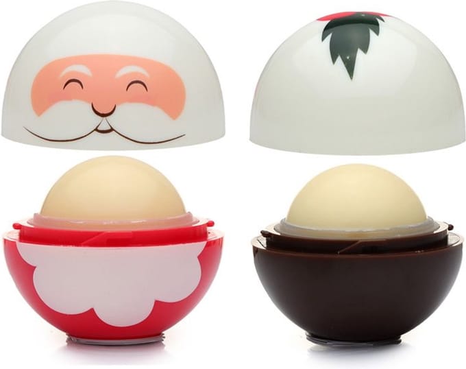 Lippenbalsem Kerstman & Maretak 4cm, Cherry & Vanilla 5.6g XMAS