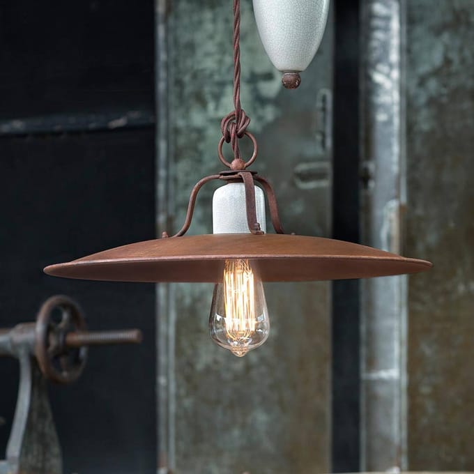 Ferroluce RICCARDO hanglamp met praktische kabeltrekker
