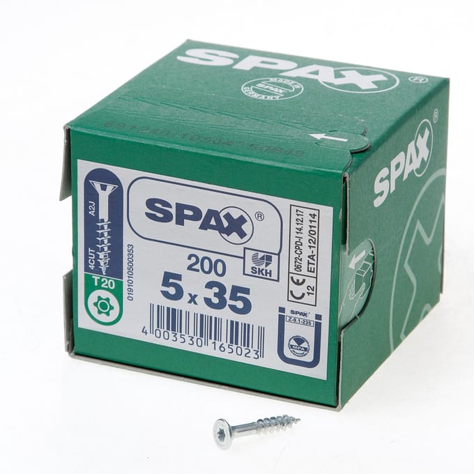 SPAX 0191010500355 R 88091 Senkkopf/T-STAR TG Houtschroef 5 mm 35 mm T-STAR plus Staal WIROX 500 stuk(s)
