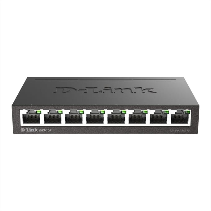 D-Link DGS-108/E DGS-108 Netwerk switch 8 poorten 1 GBit/s