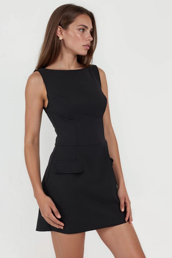 Klepzak Mini-jurk met Ingebouwde Shorts