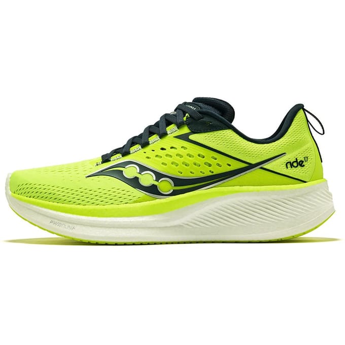 Saucony Ride 17 Citron Navy Heren Sneakers Groen S20924-220 41 yellow