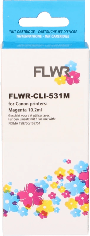 Huismerk Canon Cartridge, alternatief CLI-531M magenta