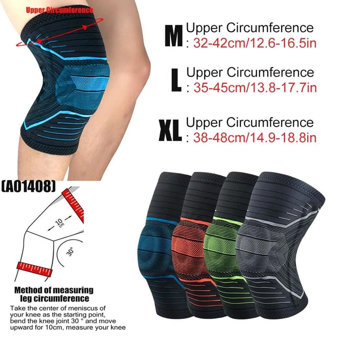 Professionele Compressie Kniebrace Ondersteuning Beschermer Rug XL
