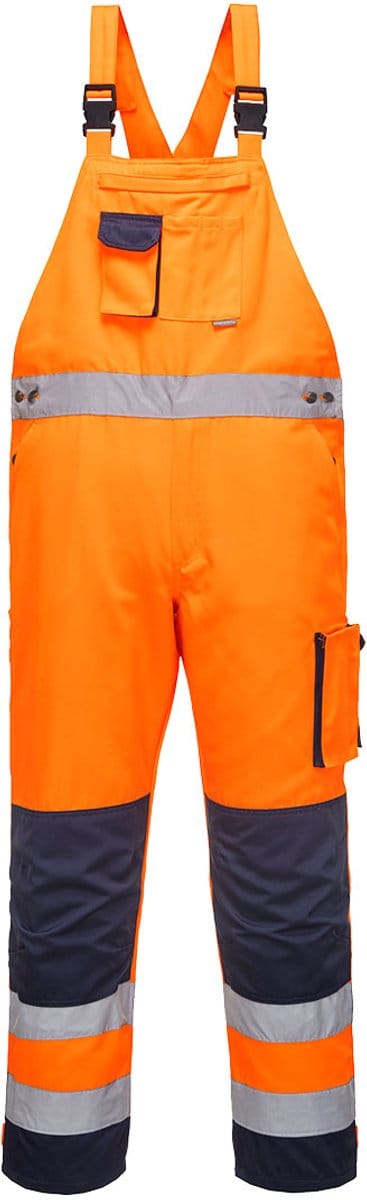 Portwest Dijon Hi-Vis Amerikaanse Overall TX52 - Oranje/Marine - S