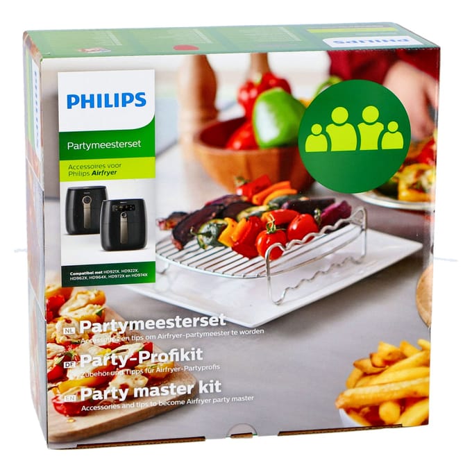 Philips Airfryer XL Accessoires HD9904/01  grillrooster & muffinvormen