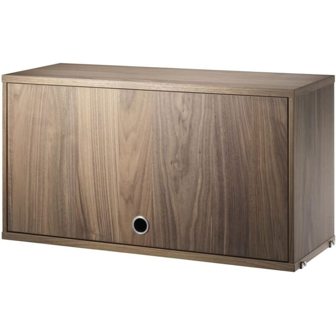 String Furniture Kastunit met klapdeur - Notenhout - Breite 78 cm