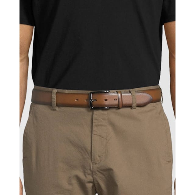 LLOYD Leren Riem Belt W100 Cognac Bruine
