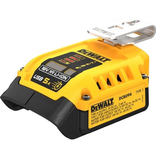 DeWalt 18V XR Serie - Adapter USB - Powerbank Functie - LED Indicator