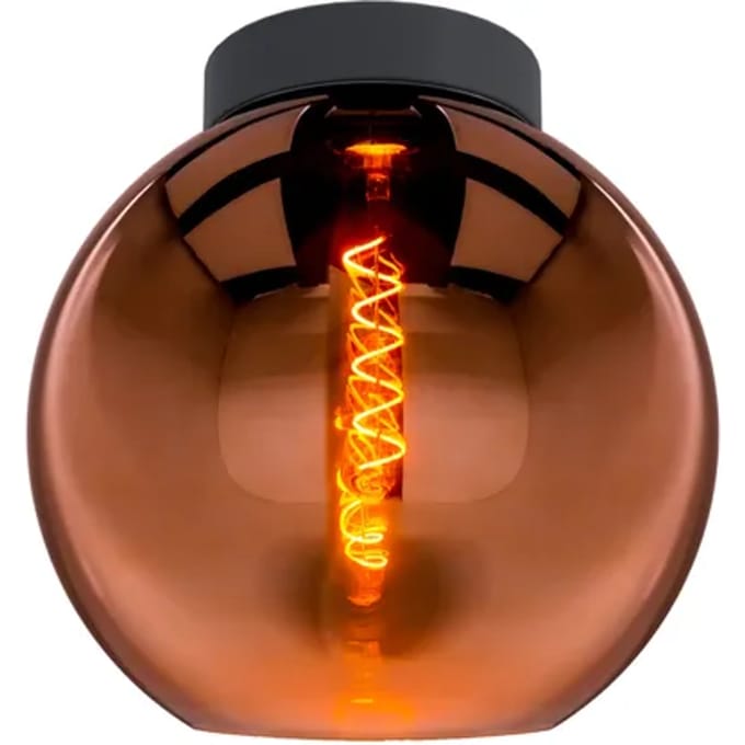 Eglo Plafondlamp Cesenatico Glas Koper ⌀25cm E27