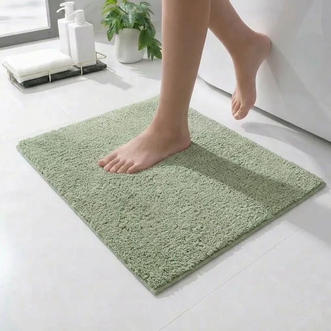 Casilin Havana WC-mat - 60 x 60 cm - Antislip - Olijfgroen
