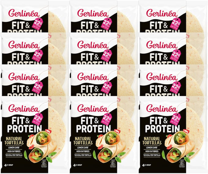 Gerlinéa Low Carb - Wrap - Natural - 12 x 160 gr