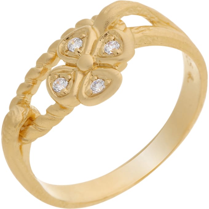 Orphelia Dames 925 Sterling Zilveren Ring - Goud ZR-6020/2