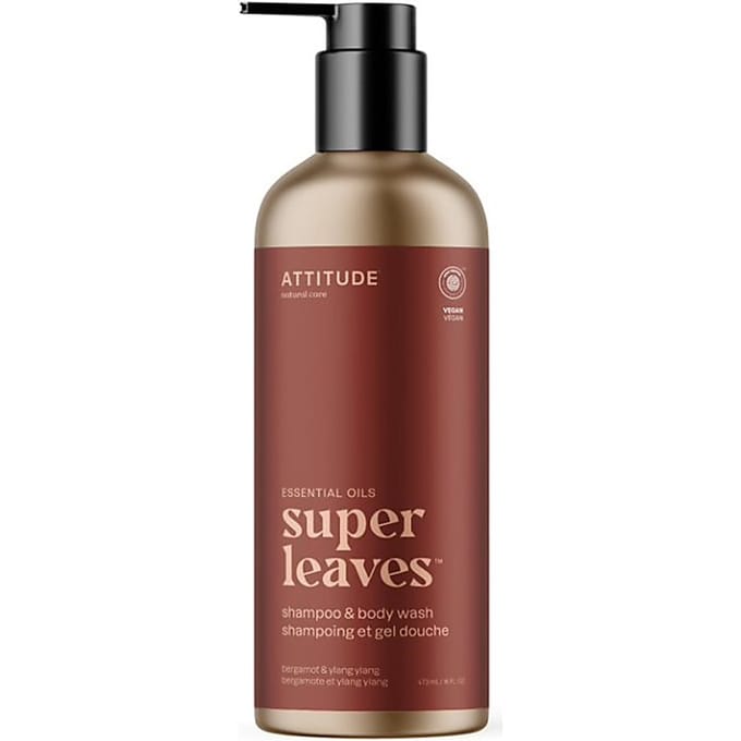 Attitude Essentials Shampoo 2-In-1 Bergamot & Ylang Ylang Aluminium Fles (473 ml)