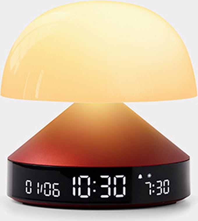 Lexon Design MINA Sunrise Alarm Clock - Dark Red