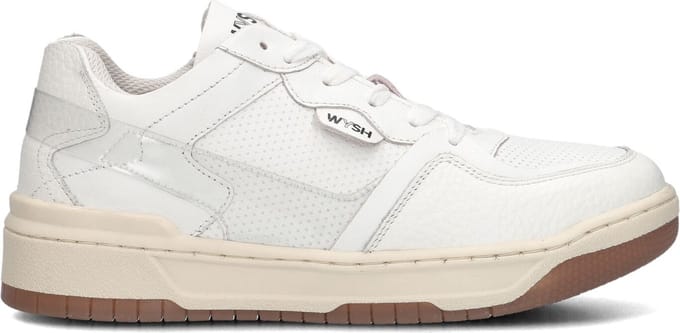 Wysh Asa Sneakers Meisjes - Leren Sneaker - Wit - Maat 37