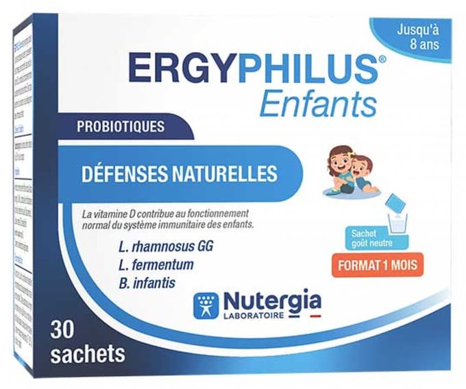 Nutergia Ergyphilus Enfants Probiotiques Défenses Naturelles 30 Sachets