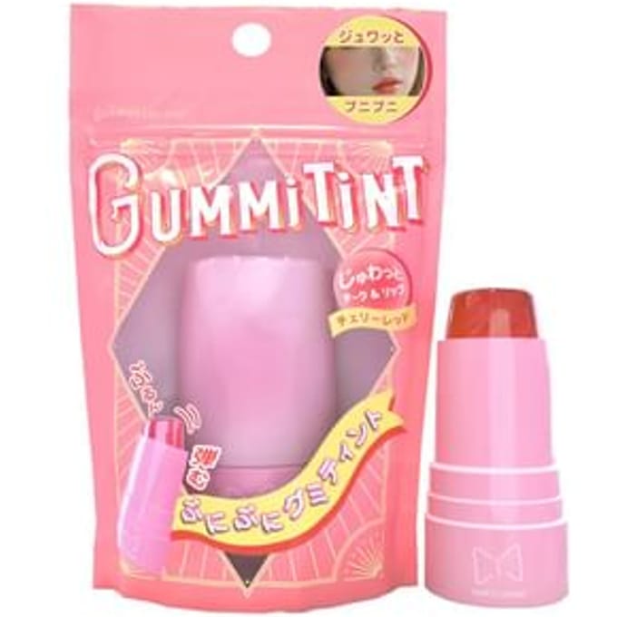 2WAY WORLD - Mamicosme Gummi Tint Blush & Lip Color 01 Cherry Red