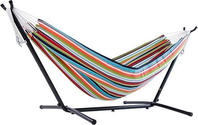 Vivere Sunbrella® Hangmat met Standaard - Carousel Confetti